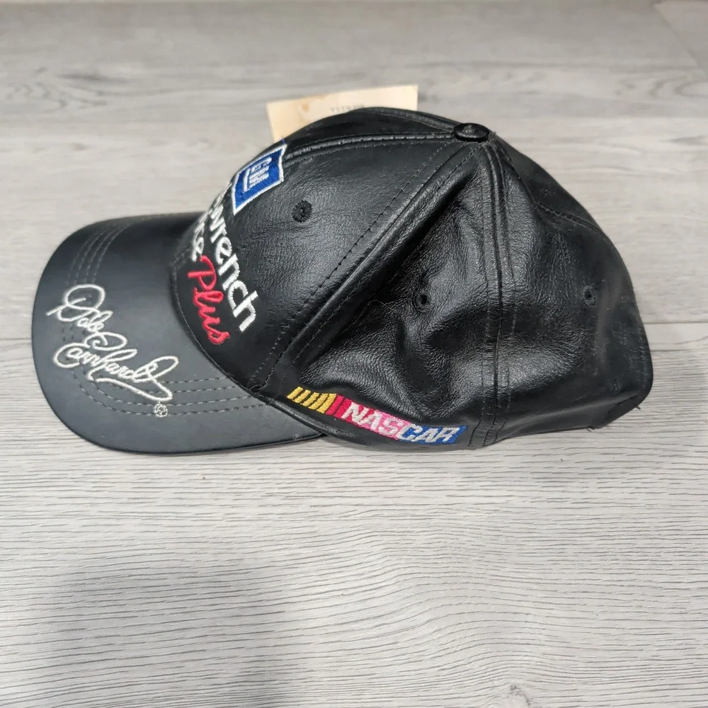 Vintage Modern Headwear‎ Hat Black Leather Dale Earnhardt GM NASCAR Racing USA